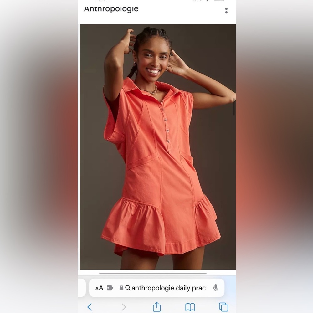 Anthropologie daily practice short sleeve mini dress